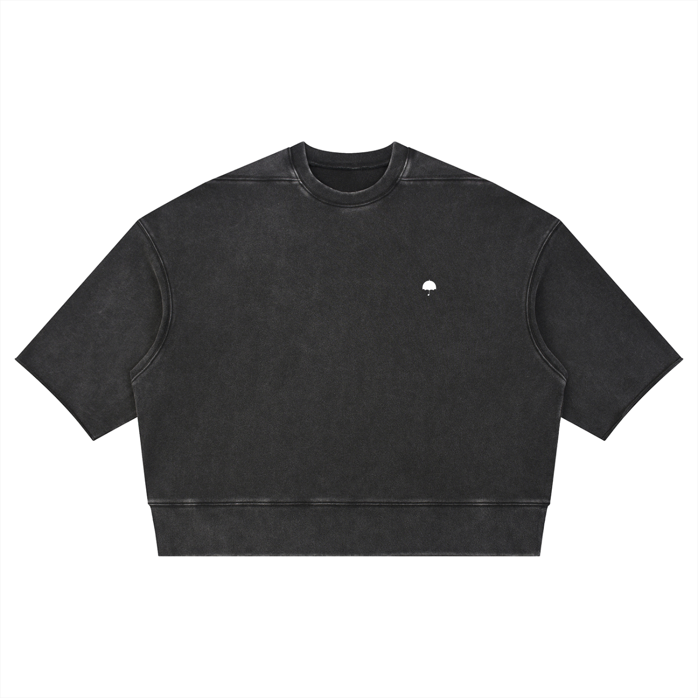 J French Unisex Mineral Wash Boxy Raw Edge T-Shirt