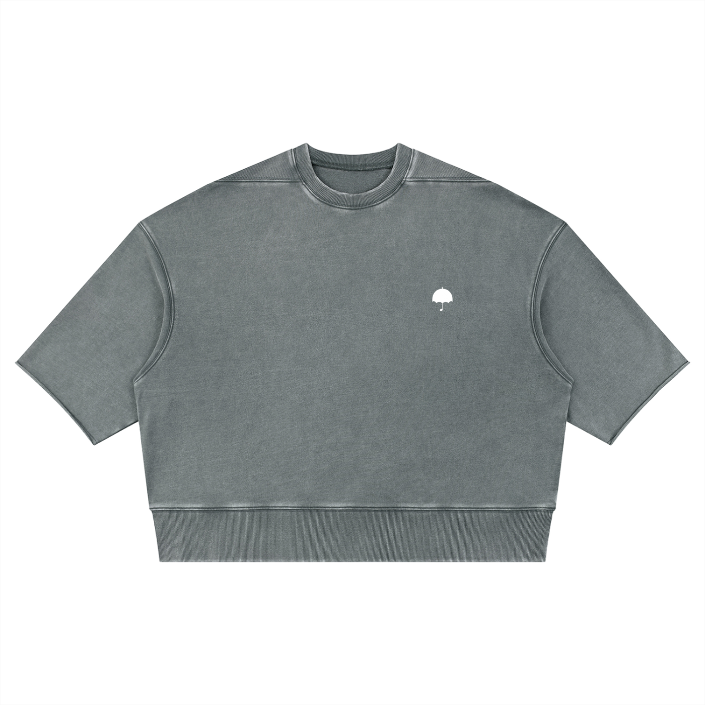 J French Unisex Mineral Wash Boxy Raw Edge T-Shirt