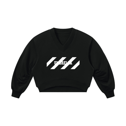 No Bad Days Women’s Crop V-Neck Sweatshirt