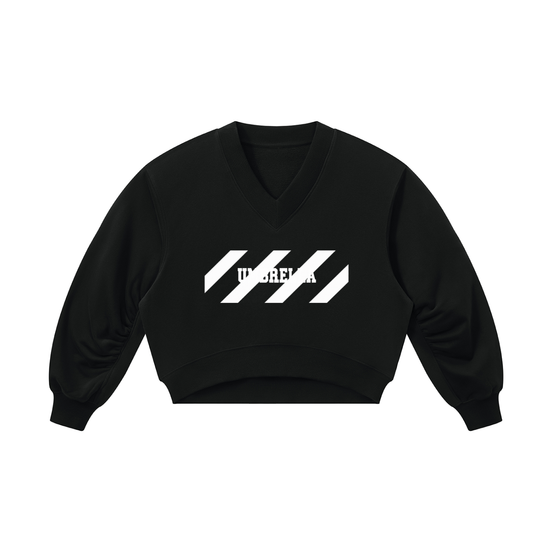 No Bad Days Women’s Crop V-Neck Sweatshirt