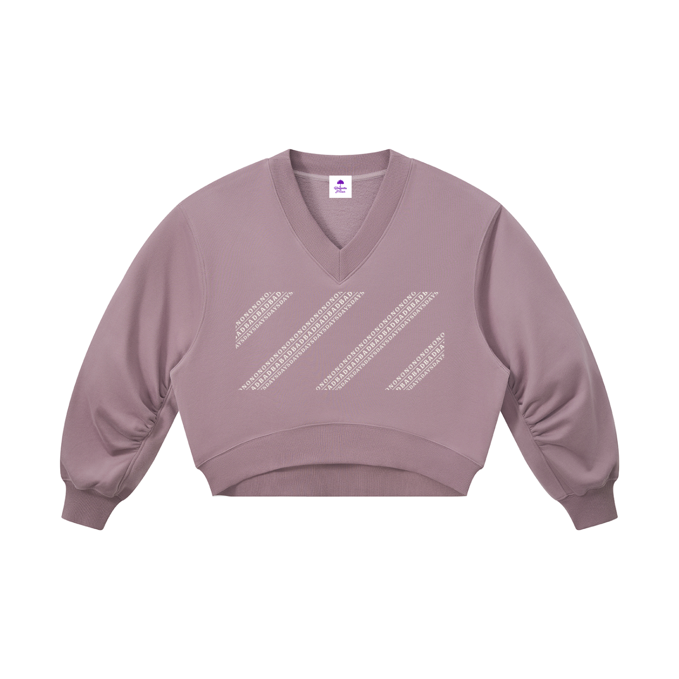 No Bad Days Women’s Crop V-Neck Sweatshirt