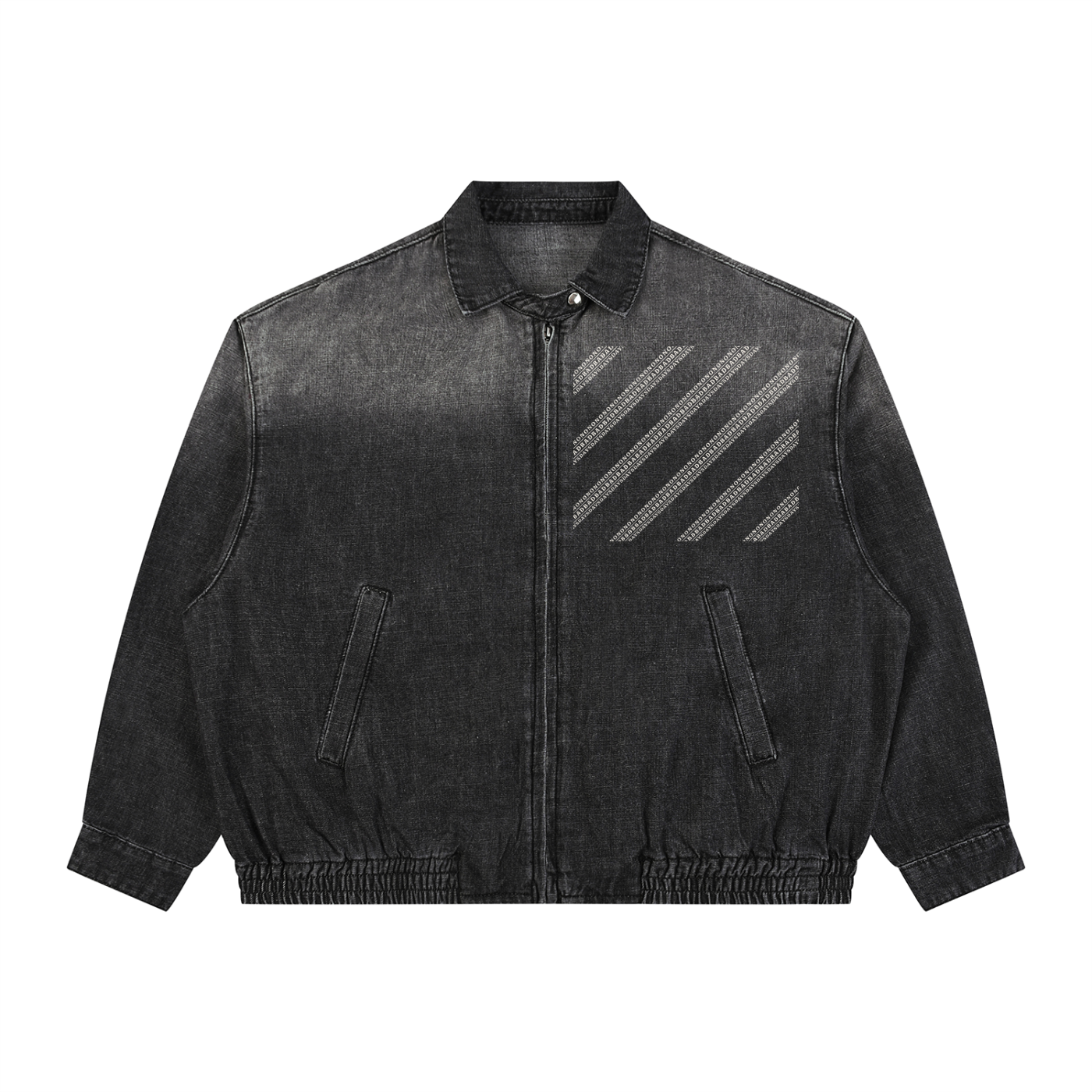 I Don’t Believe In Bad Days Unisex Vintage Wash Full-Zip Denim Jacket