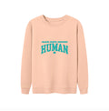 Human Oversized Salmon/Teal Unisex Crewneck Sweatshirt