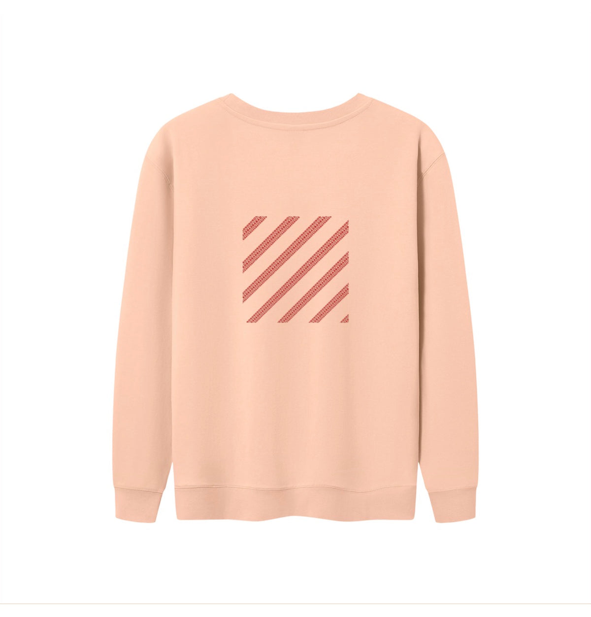 Human Oversized Salmon/Teal Unisex Crewneck Sweatshirt