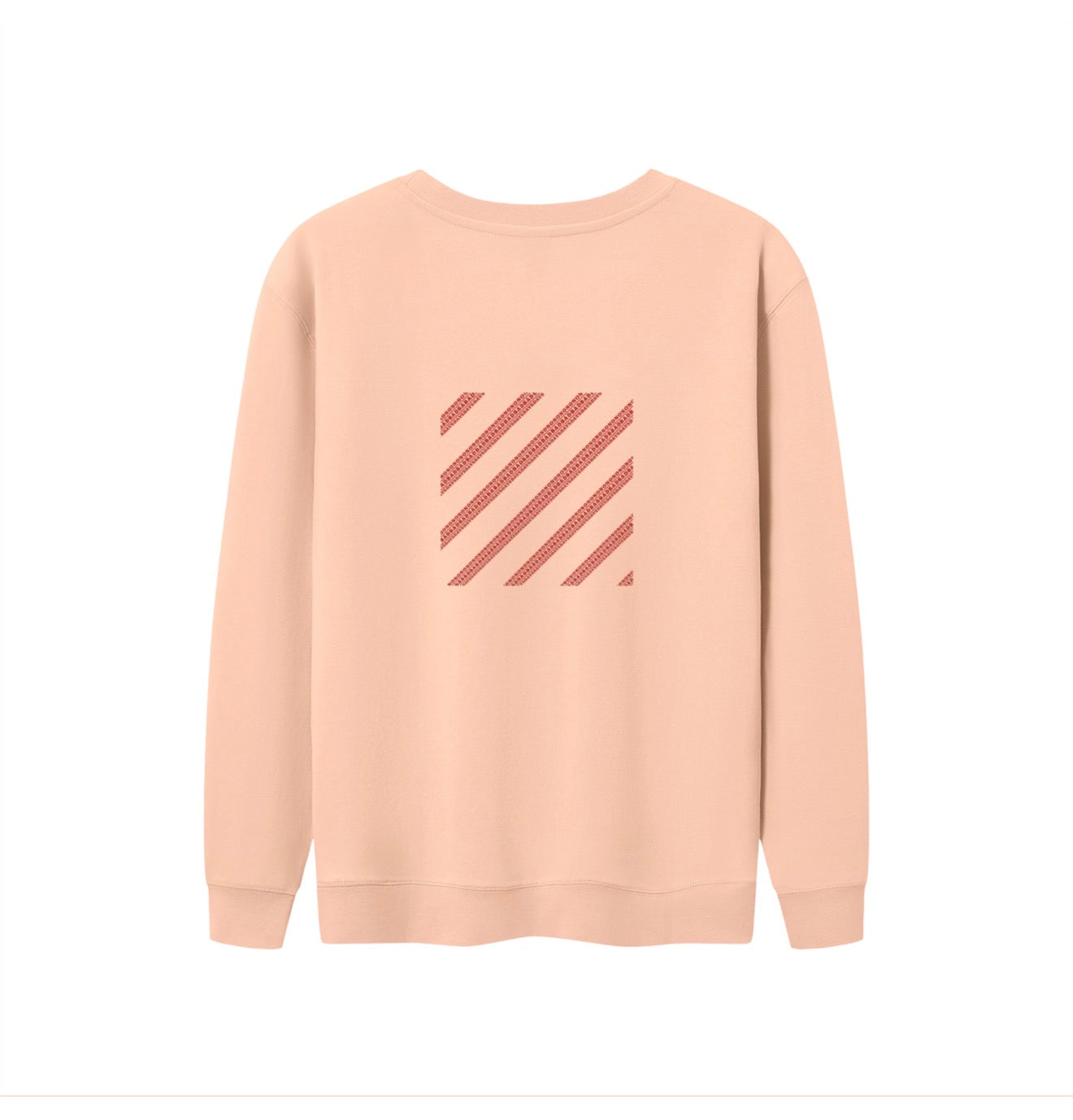 Human Oversized Salmon/Teal Unisex Crewneck Sweatshirt