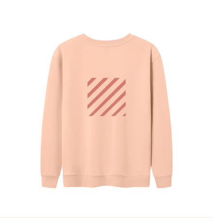 Human Oversized Salmon/Teal Unisex Crewneck Sweatshirt