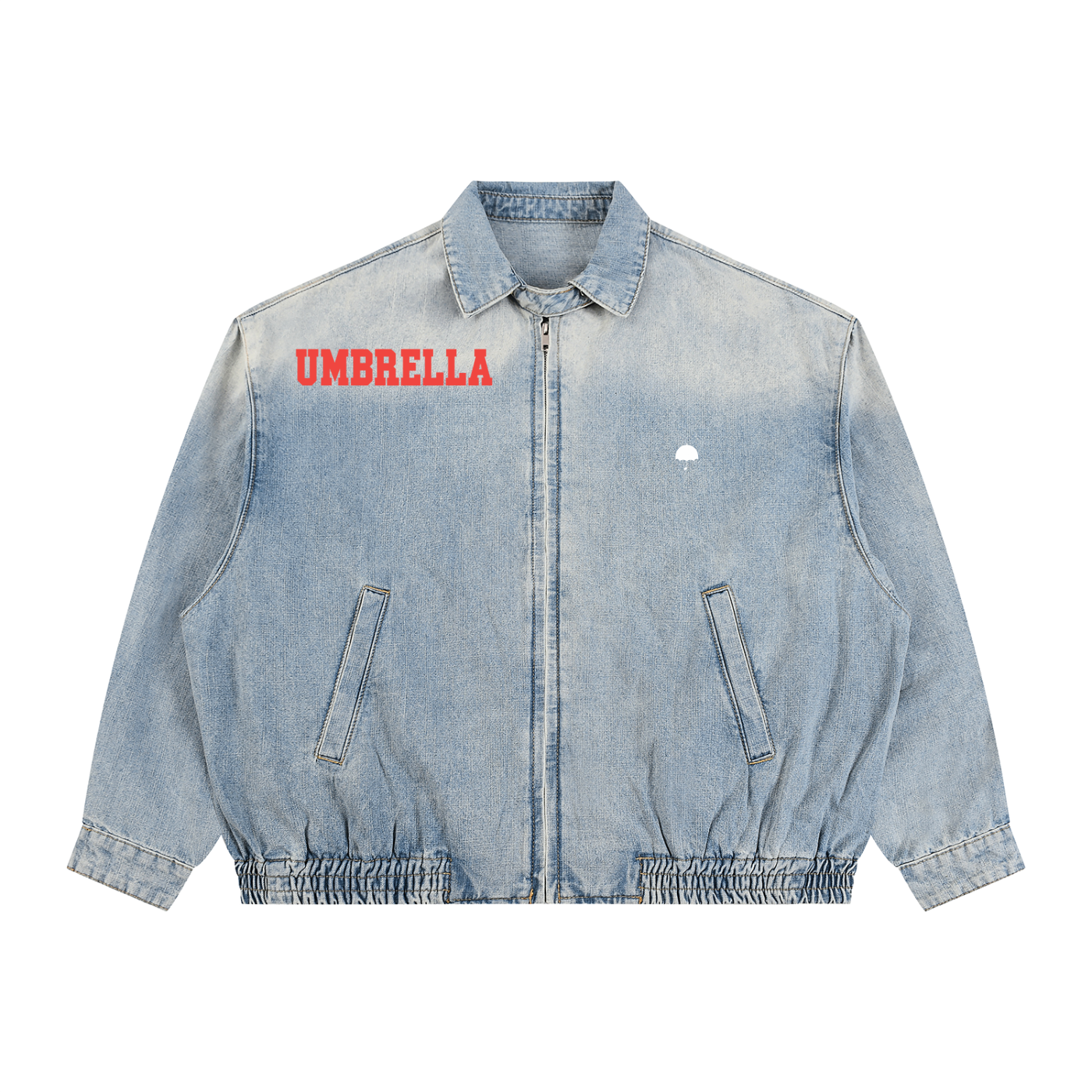 I Don’t Believe In Bad Days Unisex Vintage Wash Full-Zip Denim Jacket