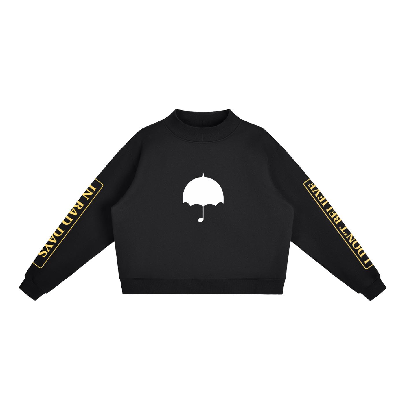 Essential Fleece Mock-Neck Crew Sweatshirt