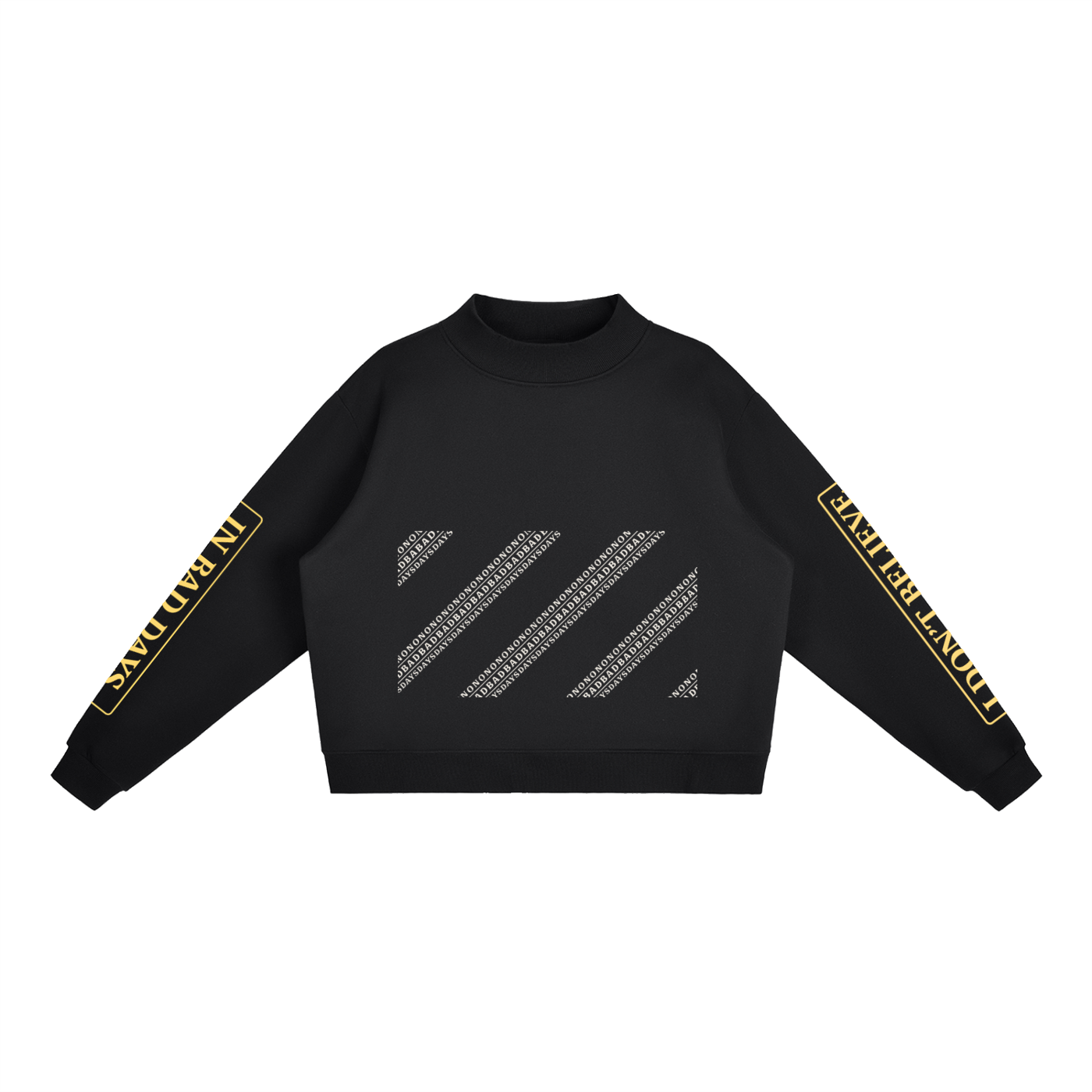 Essential Fleece Mock-Neck Crew Sweatshirt