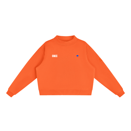Thunder OKC Fleece Mock-Neck Crew Sweatshirt