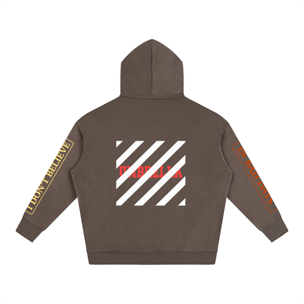 F Oversize Fleeced Hoodie
