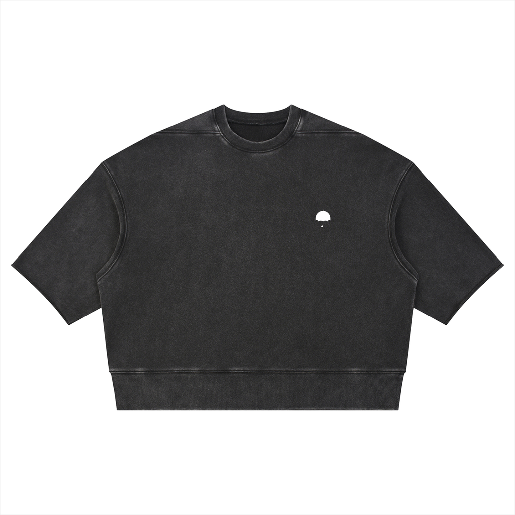 J French Unisex Mineral Wash Boxy Raw Edge T-Shirt