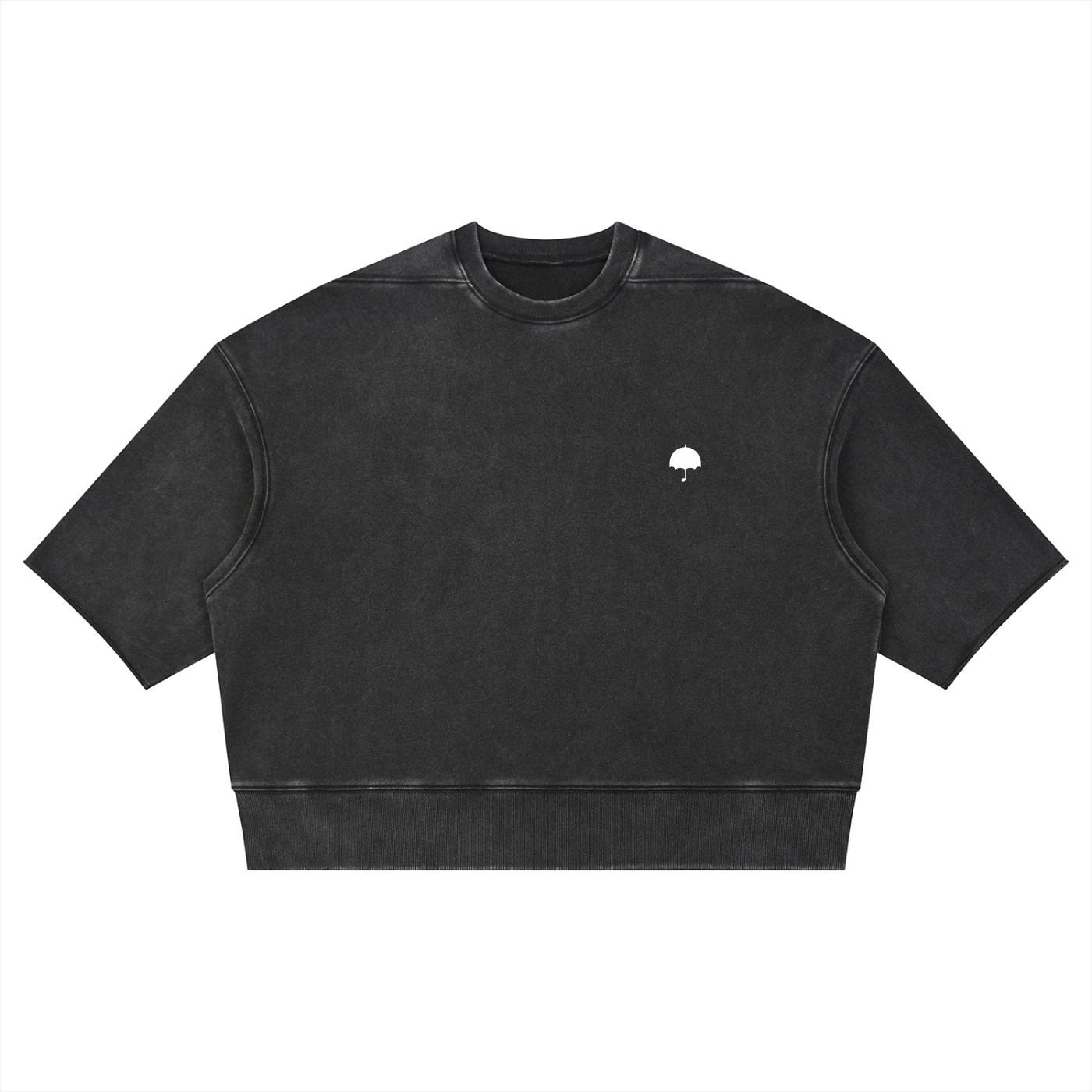 J French Unisex Mineral Wash Boxy Raw Edge T-Shirt