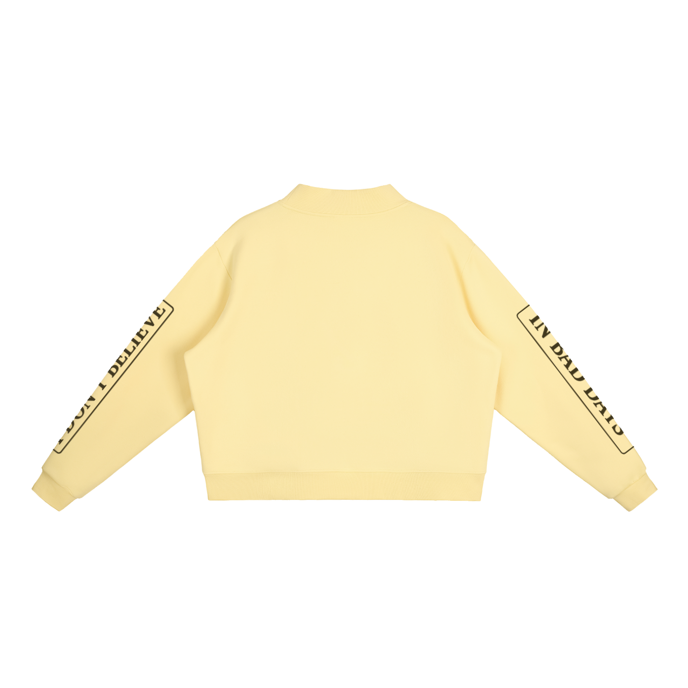 Fleece Mock-Neck Crew Sweatshirt