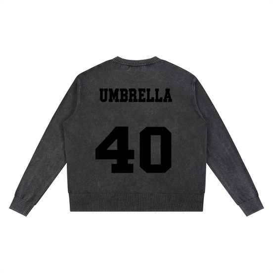 Umbrella Mineral Wash Oversized Sweater