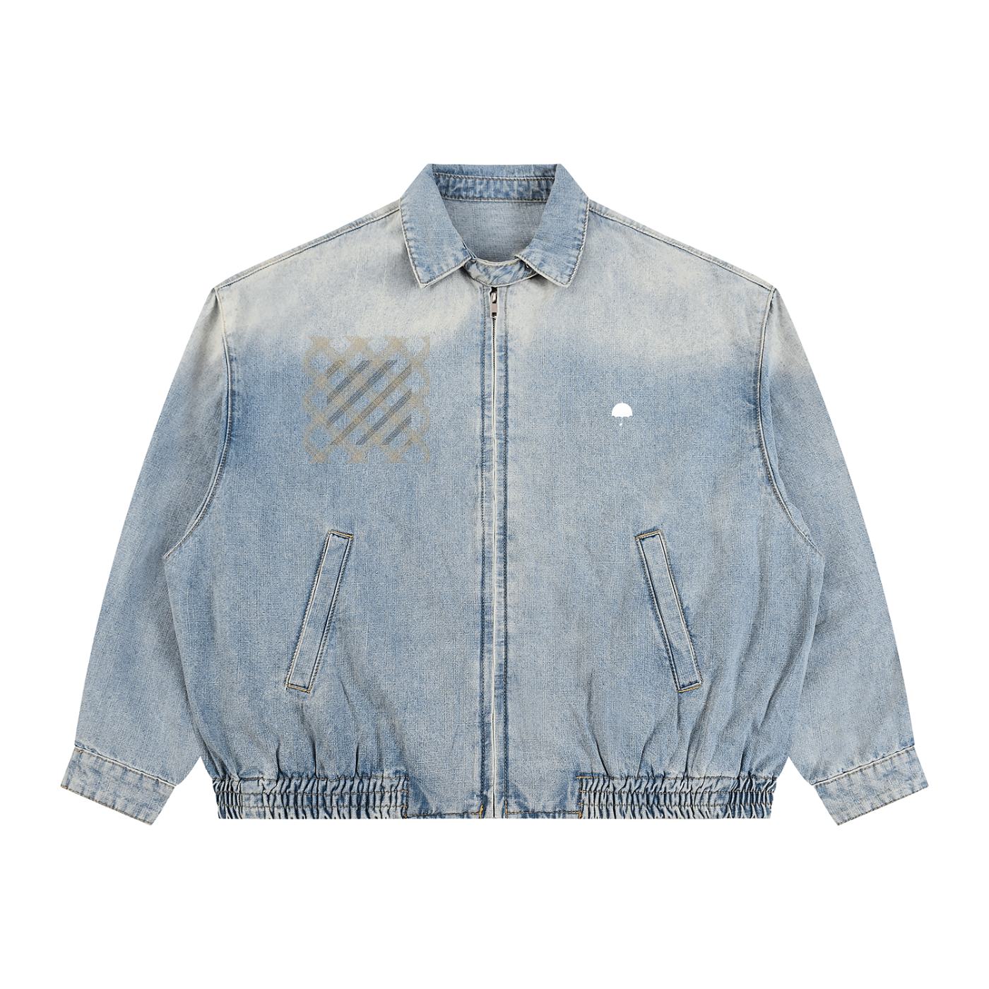 I Don’t Believe In Bad Days Unisex Vintage Wash Full-Zip Denim Jacket