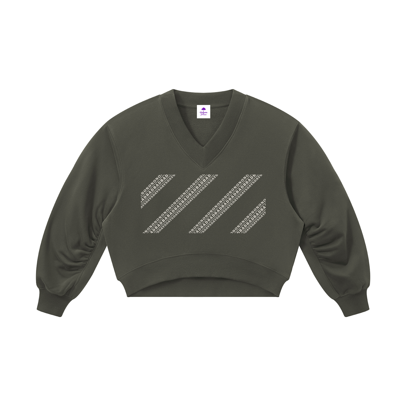 No Bad Days Women’s Crop V-Neck Sweatshirt