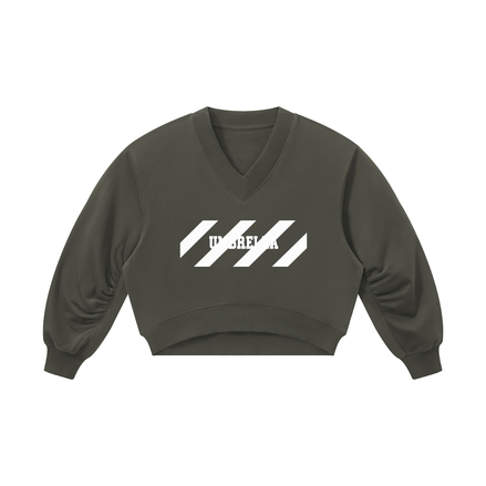 No Bad Days Women’s Crop V-Neck Sweatshirt