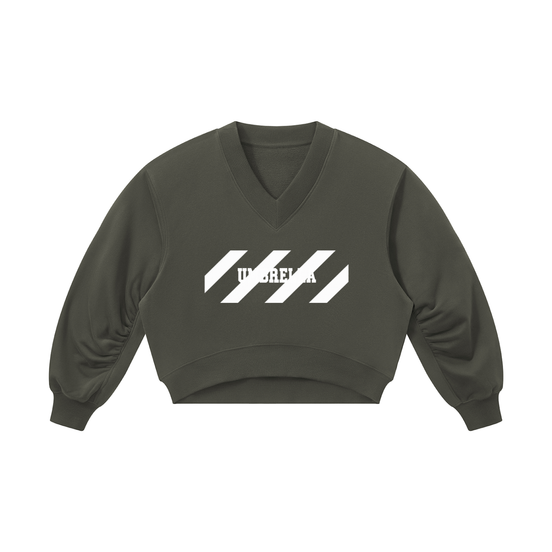 No Bad Days Women’s Crop V-Neck Sweatshirt